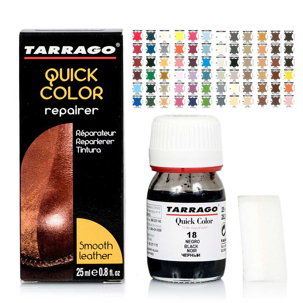 Профессиональный крем-востановитель для гладкой и натуральной и синтетической кожи Tarrago QUICK COLOR, 25 мл
