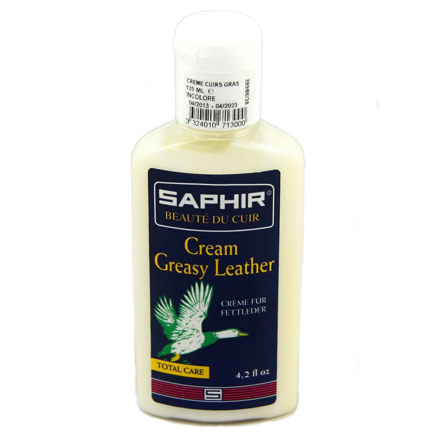 Крем бальзам для спортивной и туристической обуви Saphir Cuirs Gras Leather, 125 ml