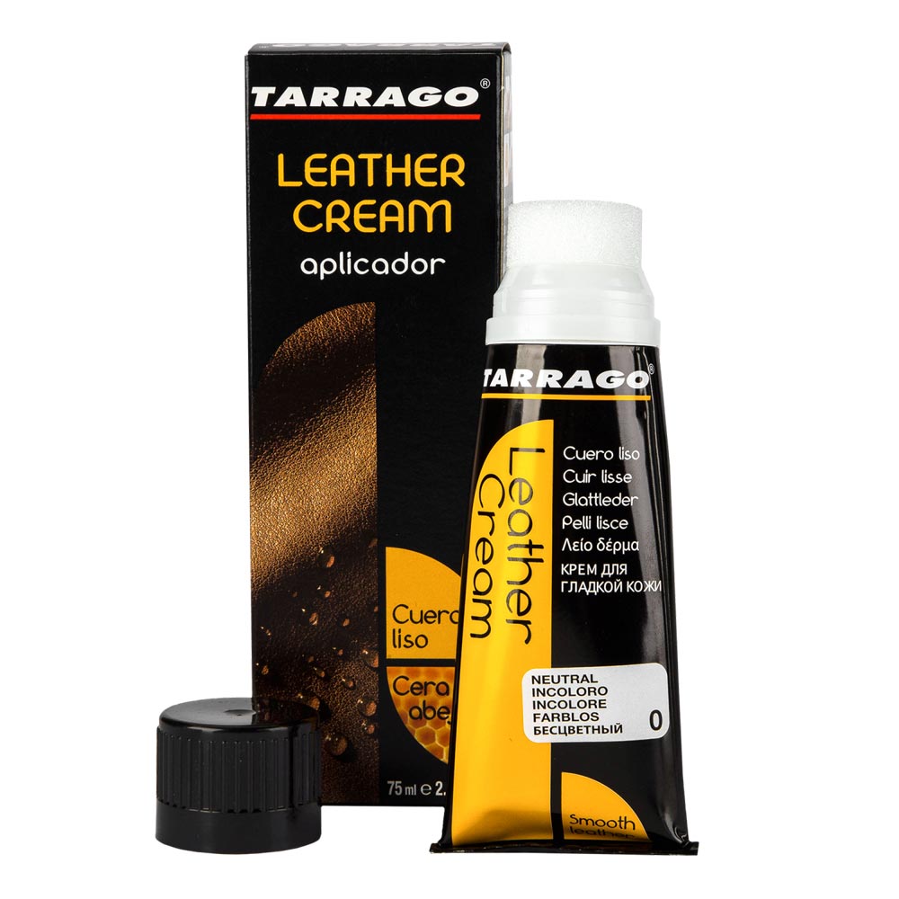 Крем для обуви из гладкой и синтетической кожи Tarrago Leather cream, 75 мл
