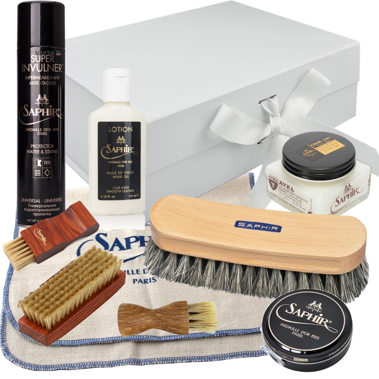 Картинка Набор Saphir medaille white box, уход за кожей от магазина Vaksa.ru