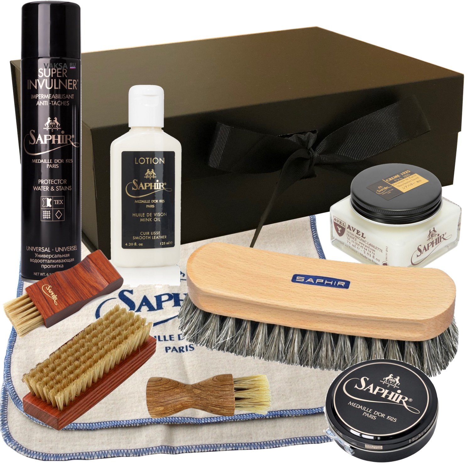 Картинка Набор Saphir medaille box, уход за кожей от магазина Vaksa.ru