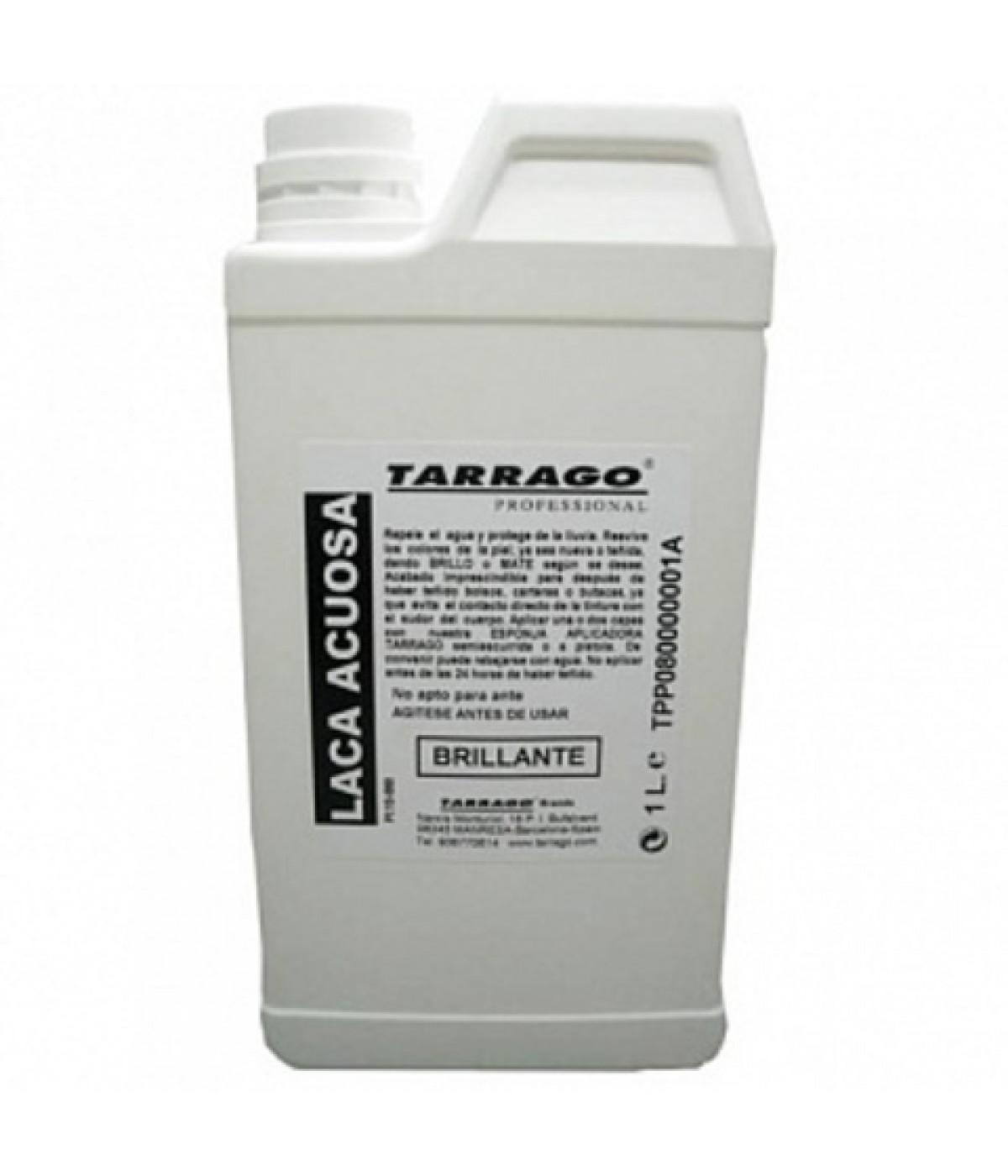 Защитное покрытие для окрашенных изделий Tarrago FINISHING (WATER BASIS LACQUER) Briliant 1 L